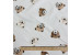 Teddy bears on a light beige background