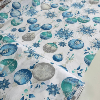 Blue Christmas tree decorations