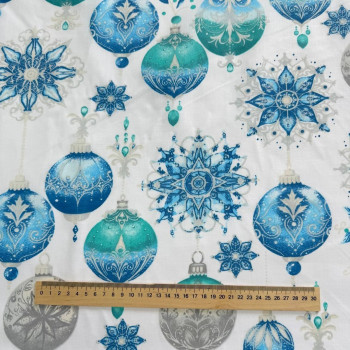 Blue Christmas tree decorations