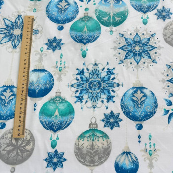Blue Christmas tree decorations