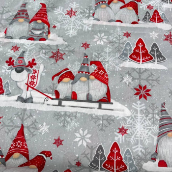 Lilac New Year's gnomes red
