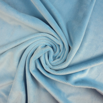 Плюш Sky blue гладкий