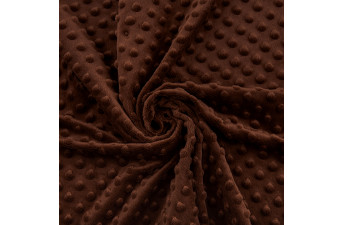 Плюш Cocoa Brown Коричневий в пупиришку