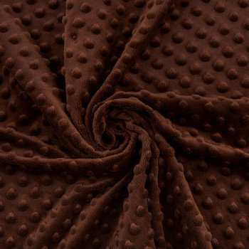 Плюш Cocoa Brown Коричневий в пупиришку