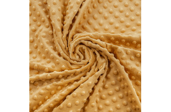 80*100 см Плюш  Spice Mustard Гірчичний в пупиришку