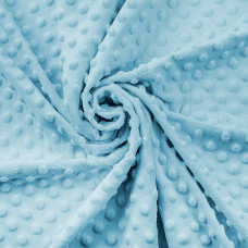 Плюш  Sky blue в пупырышки